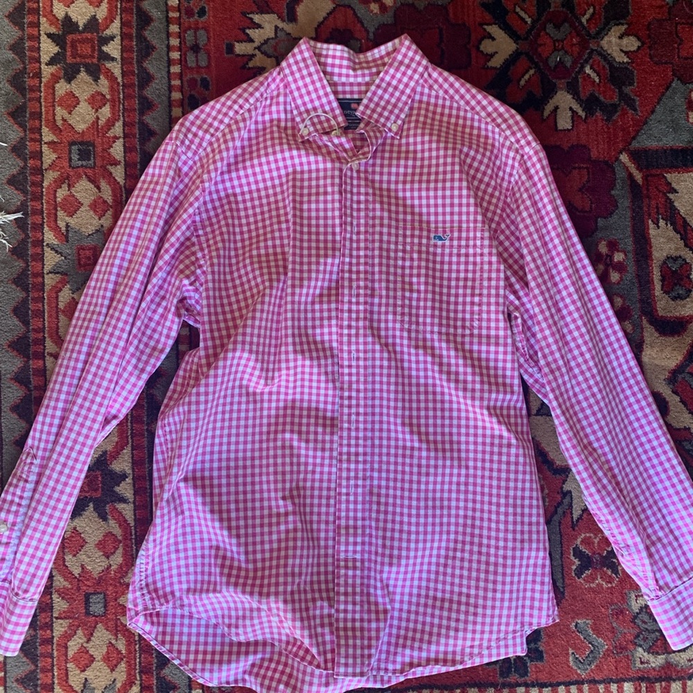 Pink Vineyard Vines button down